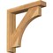 Ekena Millwork Westlake Block Rough Sawn Bracket w/ Offset Brace, Western Red Cedar, 4"W x 20"D x 20"H BKT0402X20X20WTL05RWR - alternate 1